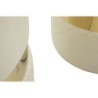 Puff Con Contenitore Sheffild Crema Set 2 Pz cm ø 37x42-28x35