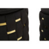 Puff Con Contenitore Shanty Nero Set 2 Pz cm ø 37x42-28x35