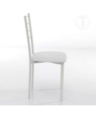 Zoom Sedia Just in pelle sintetica- set da 4 bianco