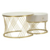 Tavoli Da Caffe' Votix Coppia cm ø 70x48-50x43,5