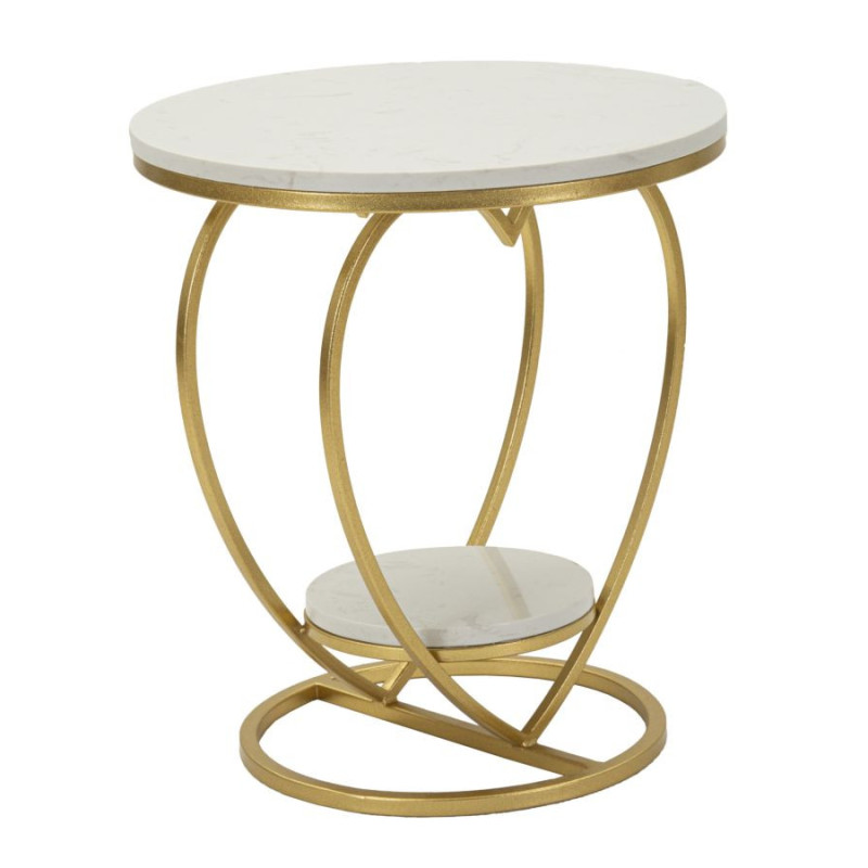 Tavolinetto Heart Oro cm ø 40x45,5