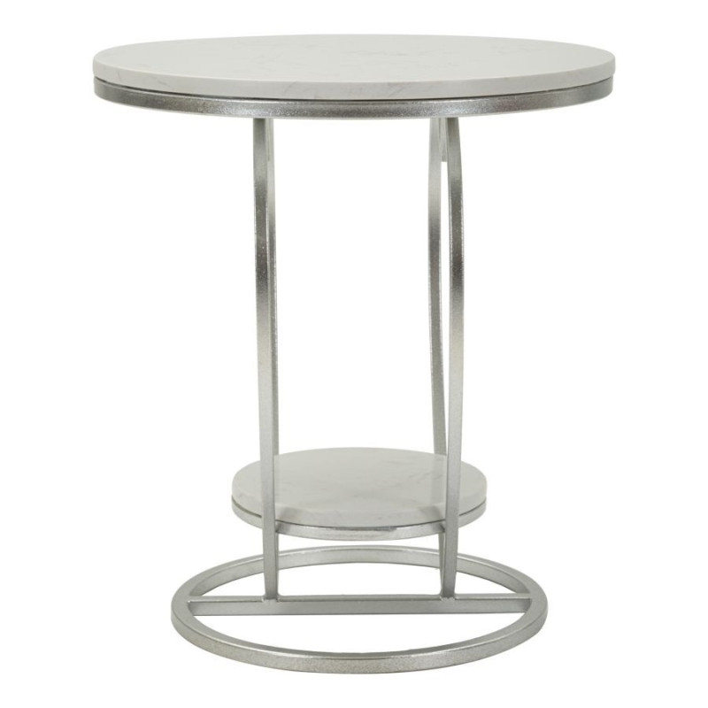 Tavolinetto Heart Argento cm ø 40x45,5