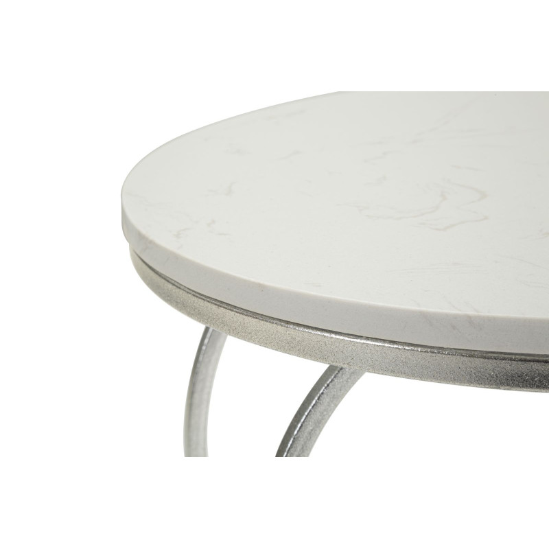 Tavolinetto Heart Argento cm ø 40x45,5