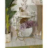 Tavolinetto 2 Ripiani Flowers cm ø 40x78