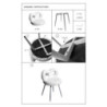 Sedia Mini Ilary Rosa cm ø 40x67 (altezza Seduta cm 46)