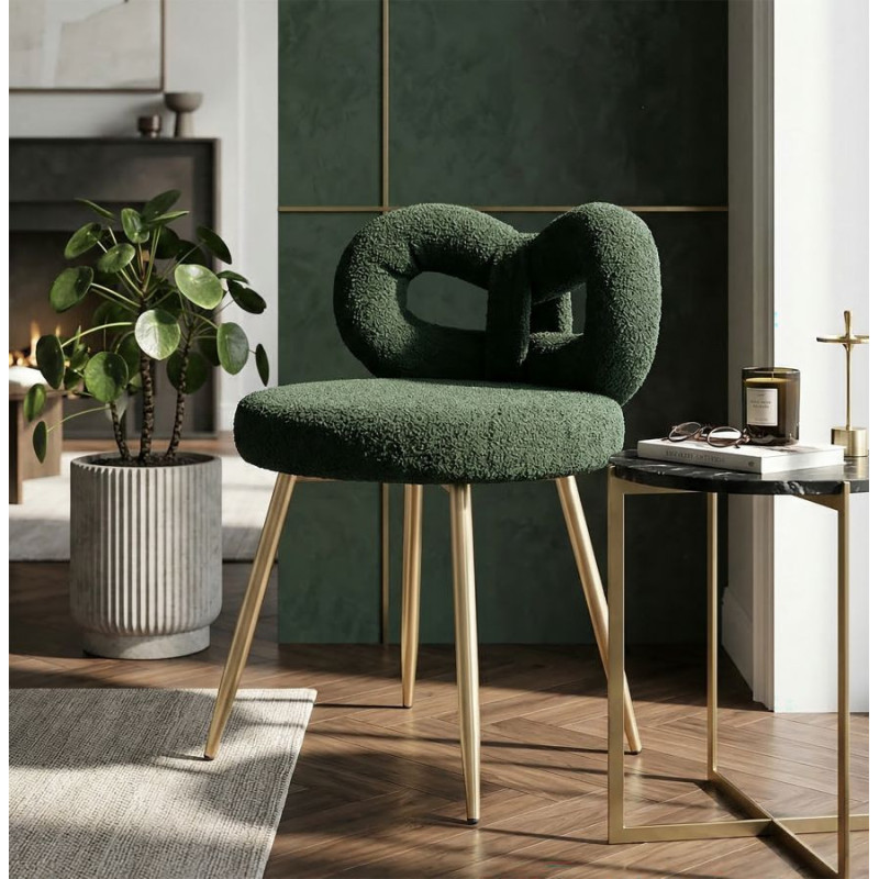 Sedia Mini Ilary Verde cm ø 40x67 (altezza Seduta cm 46)