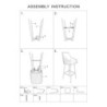 Sgabello Bar Alaska -b- Verde Set 2 Pz cm 55x58x106 (altezza Seduta cm 77)
