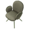 Sedia Stoccolma -b- Verde Set 2 Pz cm 64x68x83 (altezza Seduta cm 45)