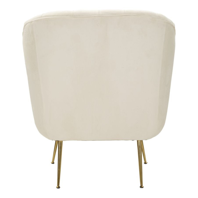 Poltrona Budapest Crema Con Cuscino cm 88x83x91