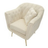 Poltrona Budapest Crema Con Cuscino cm 88x83x91