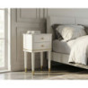 Comodino Camille Bianco cm 40x30x71