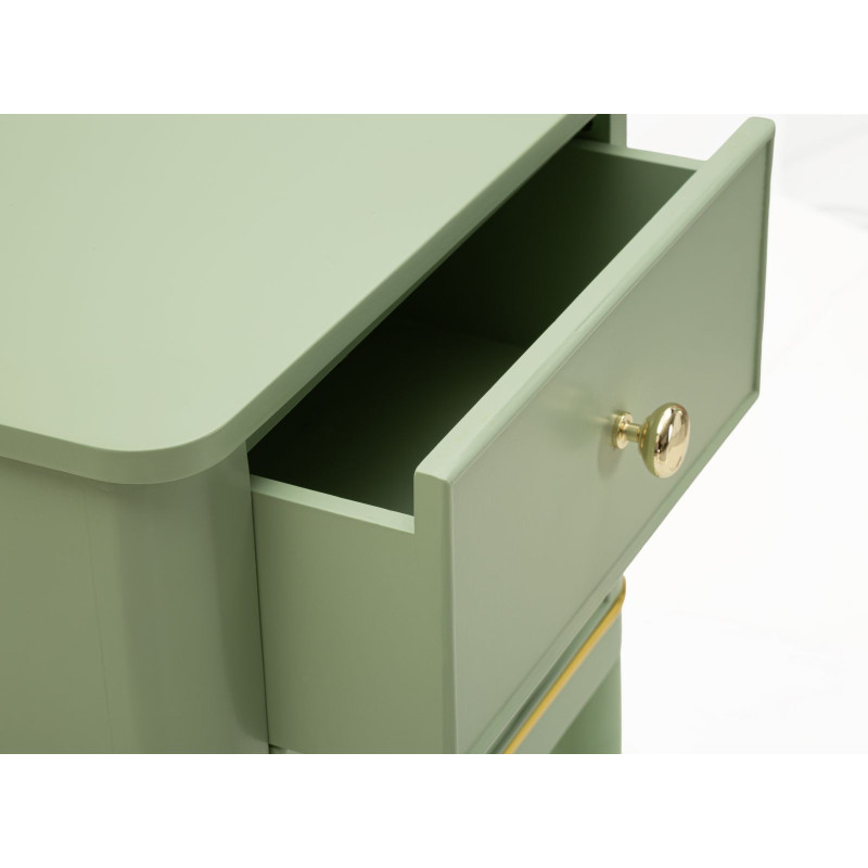 Comodino Camille Verde cm 40x30x71