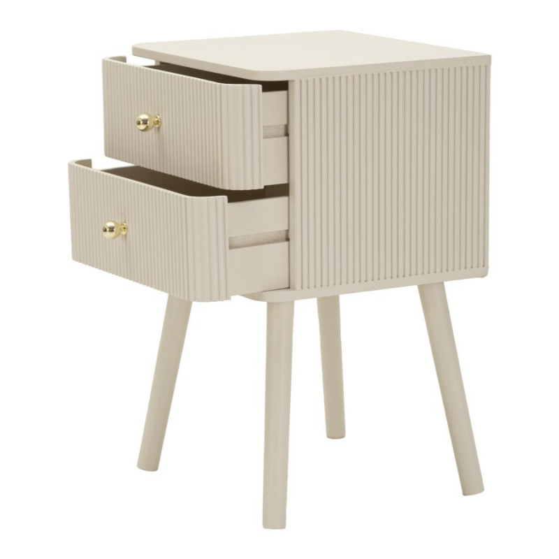 Comodino 2 Cassetti Shy cm 34x37,5x59