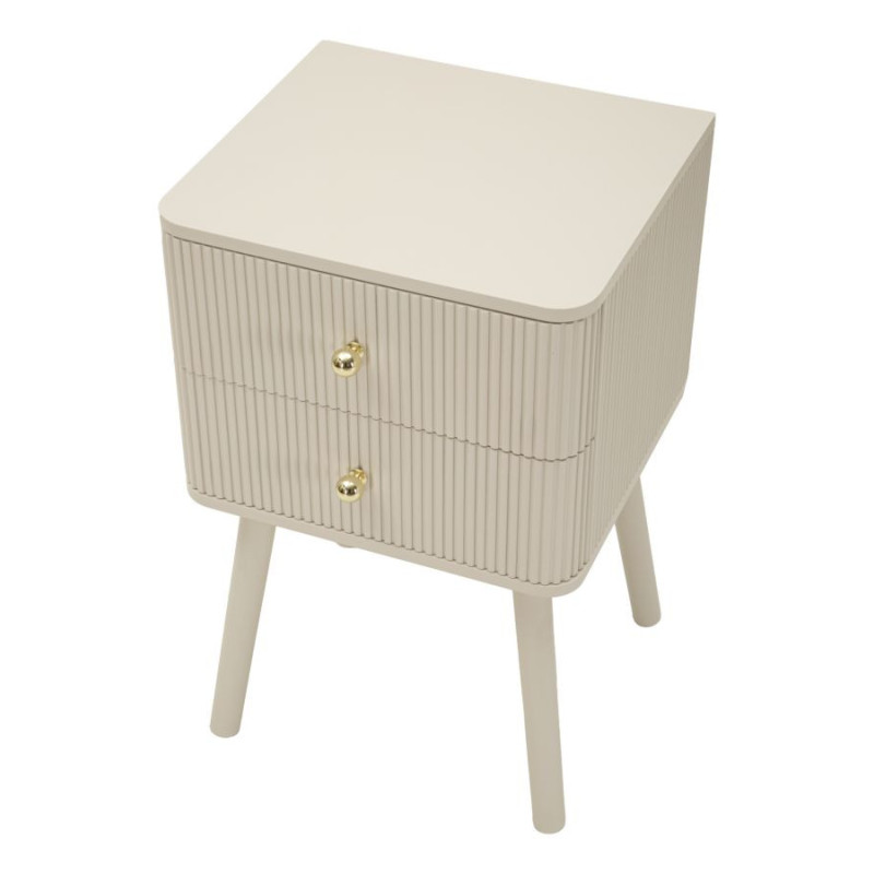 Comodino 2 Cassetti Shy cm 34x37,5x59