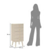 Cassettiera Shy cm 37,5x34x89