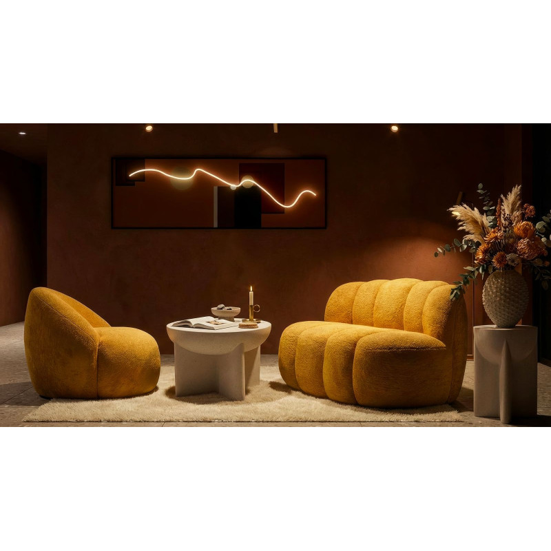 Divanetto Ball Senape cm 145x80x69