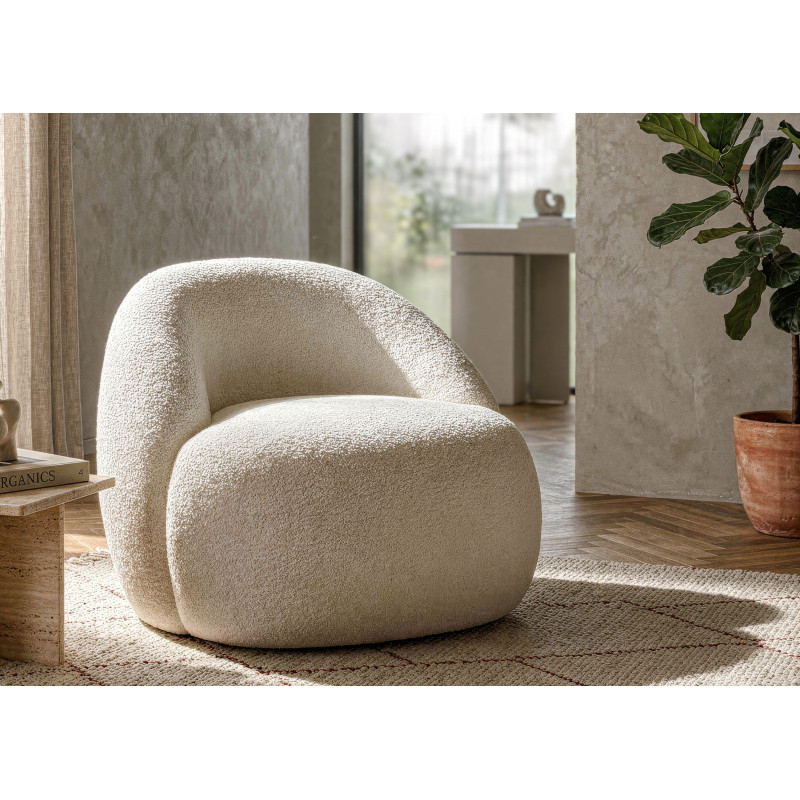 Poltrona Ginevra Bianca cm 81x78x64