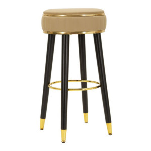 Sgabello Bar London Marrone cm ø 38x74