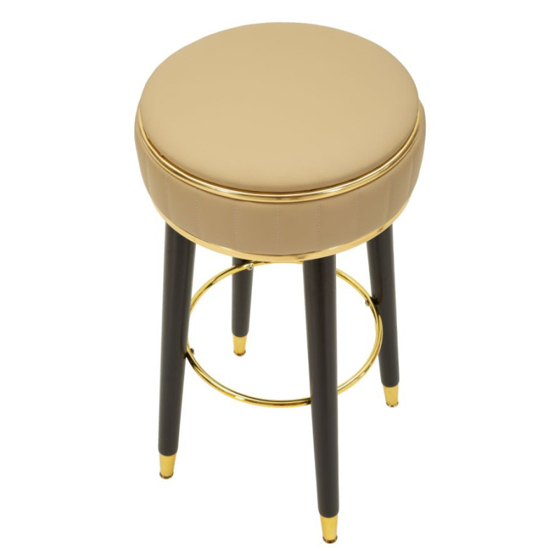 Sgabello Bar London Marrone cm ø 38x74