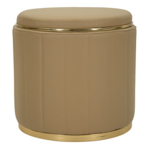 Puff Con Contenitore London Marrone cm ø 46,5x44