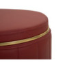 Puff Con Contenitore London Rosso cm ø 46,5x44