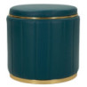 Puff Con Contenitore London Ottanio cm ø 46,5x44