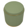 Puff Con Contenitore London Verde cm ø 46,5x44