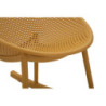 Sedia A Dondolo Ibiza Senape cm 66x88x80 (altezza Seduta cm 38)