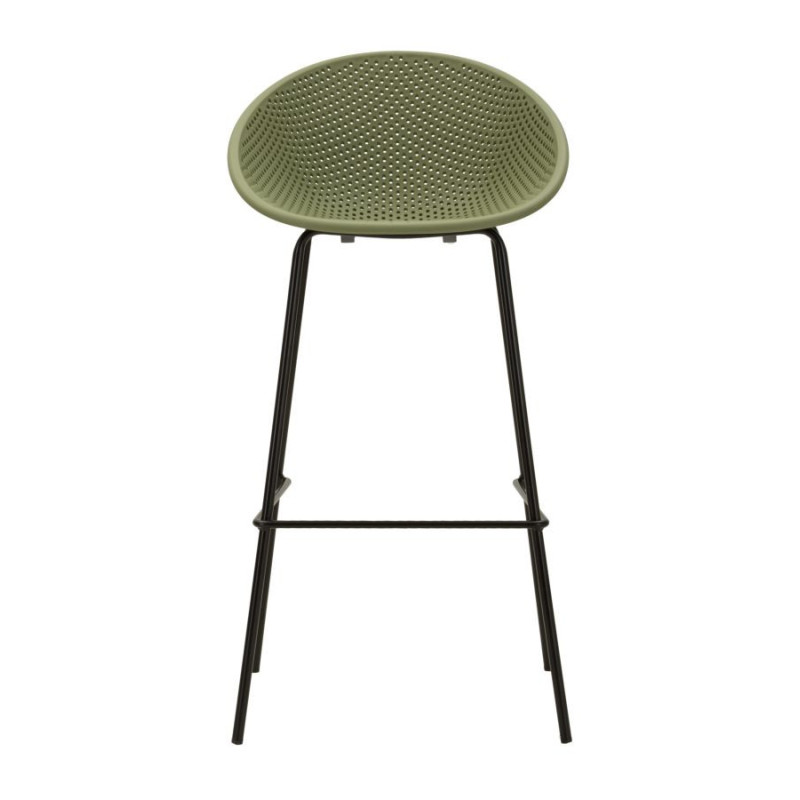 Sgabello Bar Ibiza Verde Set 2 Pz cm 50x50x98 (altezza Seduta cm 75)