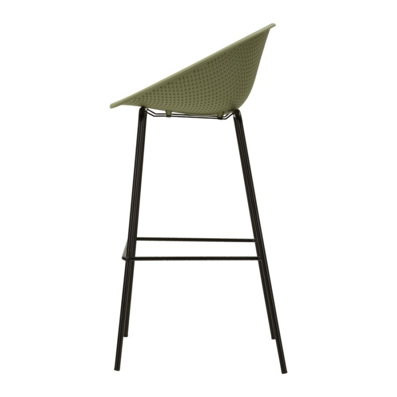 Sgabello Bar Ibiza Verde Set 2 Pz cm 50x50x98 (altezza Seduta cm 75)