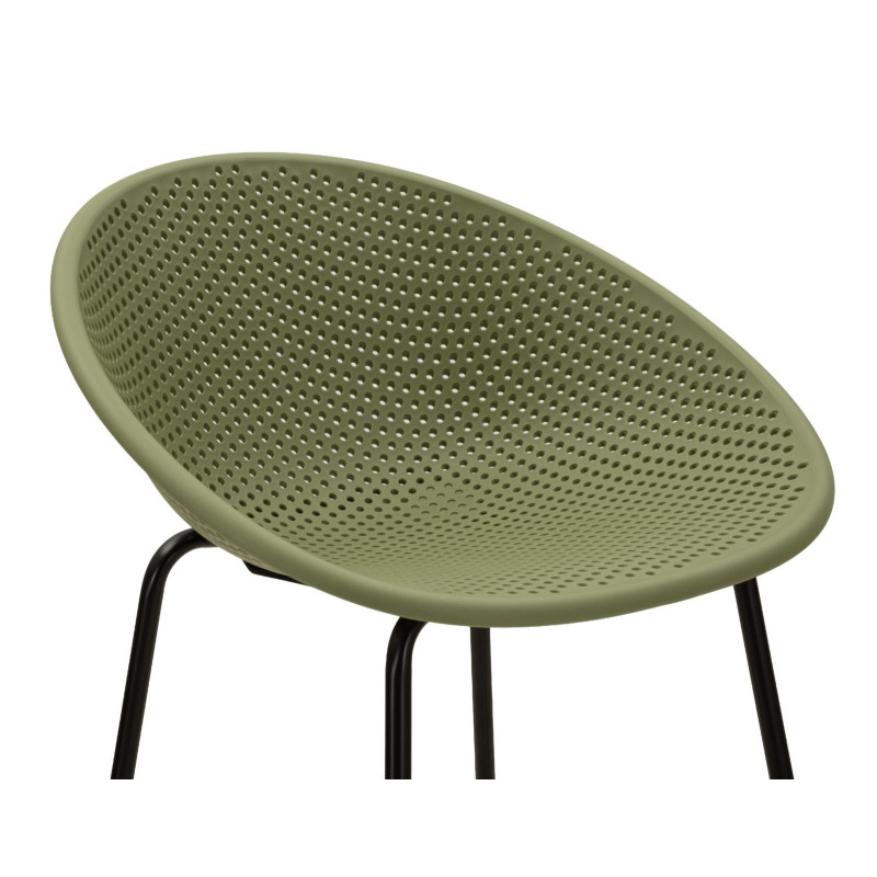 Sgabello Bar Ibiza Verde Set 2 Pz cm 50x50x98 (altezza Seduta cm 75)
