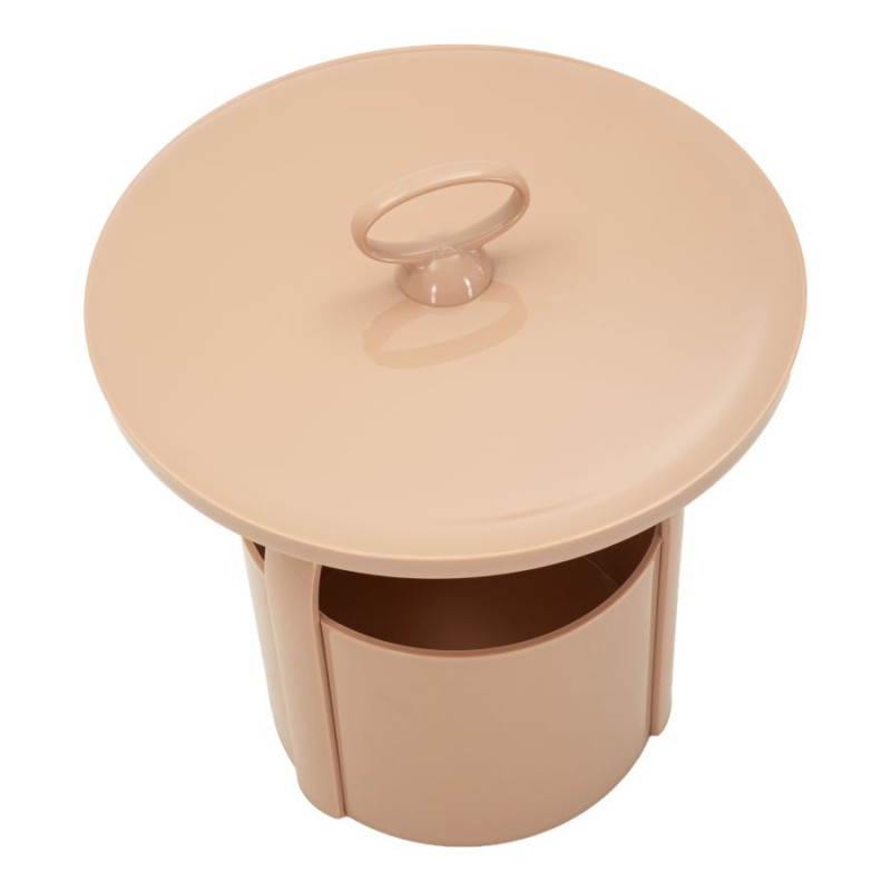 Tavolinetto Porta Giornali Iris Rosa cm ø 44x43