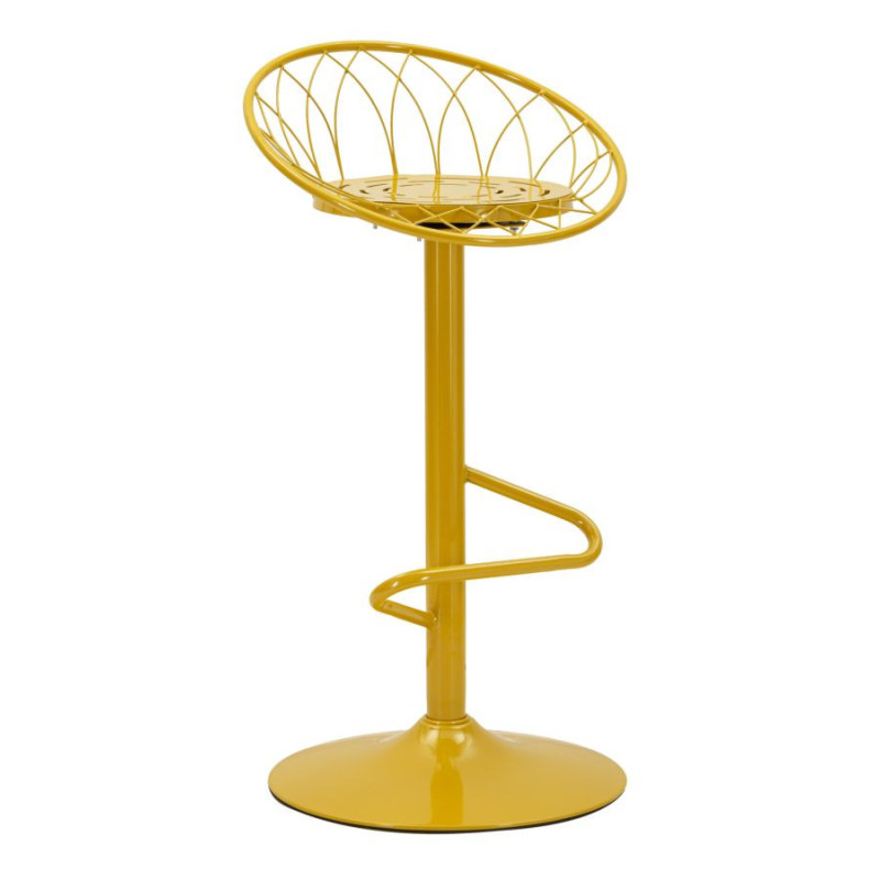 Sgabello Bar Clox Senape cm 49x45x92