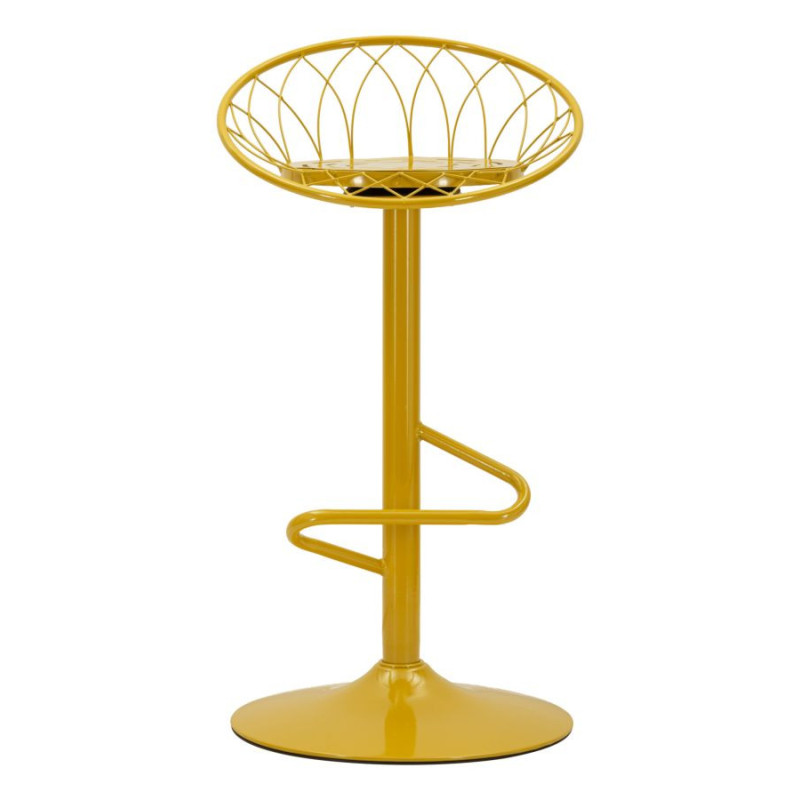 Sgabello Bar Clox Senape cm 49x45x92