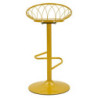 Sgabello Bar Clox Senape cm 49x45x92