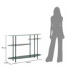 Consolle Saturno Plus Ottanio cm 118x34x82