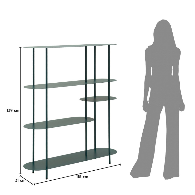 Libreria Saturno Ottanio cm 118x31x139