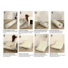 Divano/letto Faster Bianco cm 150x100x80 (compresso-misura Letto Cm213x150x18)