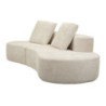 Divano Island Bianco cm 238x92x78 (compresso)