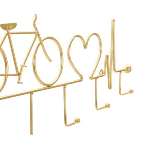 Zoom Apporta Abiti Da Muro Bicicletta Oro cm 59x3,2x26,5