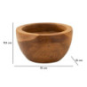 Set Tasche Erusi Simple In Teak Ric.cm ø15x9,5 (pezzi Unici-non Ripiani In Serie)