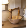 Set Tasche Timbo In Teak Riciclato cm 32x25x27 (pezzi Unici - Non Ripiani In Serie)