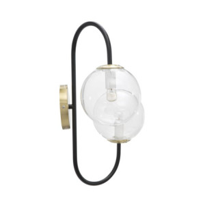Zoom Lampadelle A Da Muro Iron Black cm 36x24x45