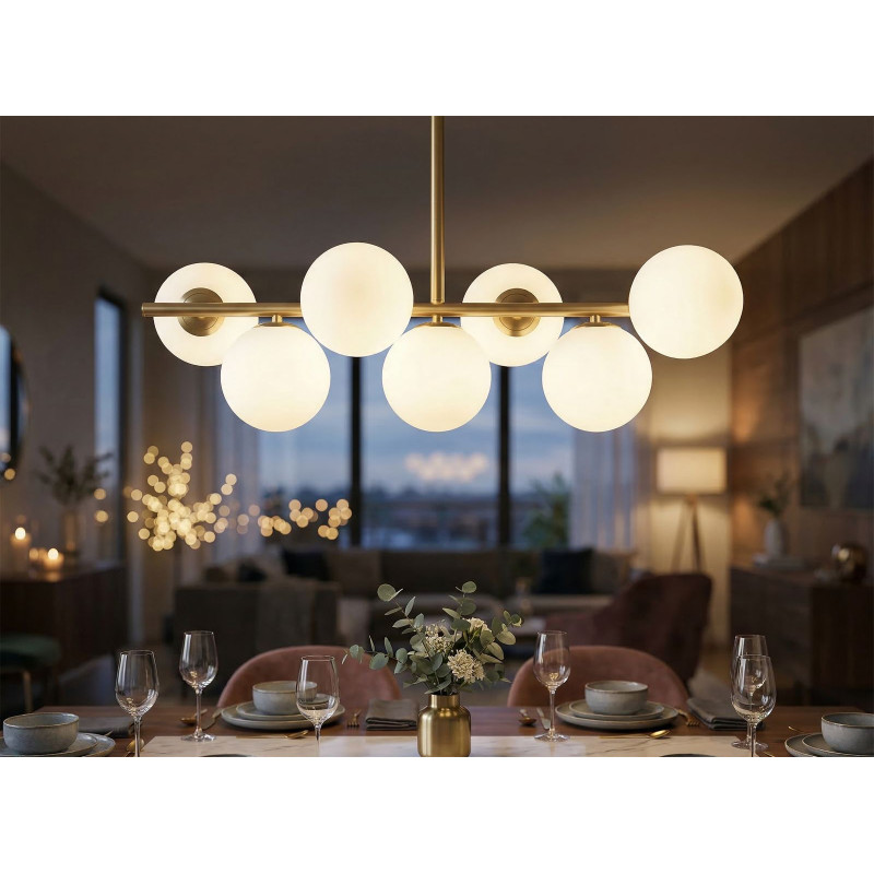 Lampadelle Ario Glamy 7 Luci cm 81x30x74