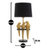 Lampadelle A Da Tavolo Pappagalli cm ø 30x62,5