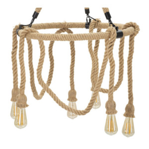 Zoom Lampadelle Ario Rope Circle cm ø 64x90