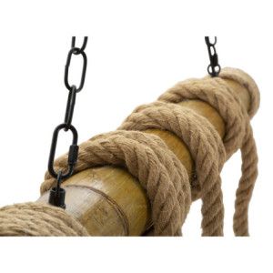 Zoom Lampadelle Ario Bamboo/rope cm 80x15x120