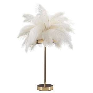 Lampadelle A Da Tavolo Palm Bianca cm ø 40x55