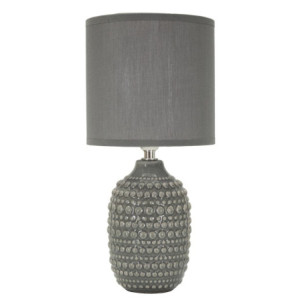 Lampadelle A Da Comodino Points Grigia cm ø 15x30,5