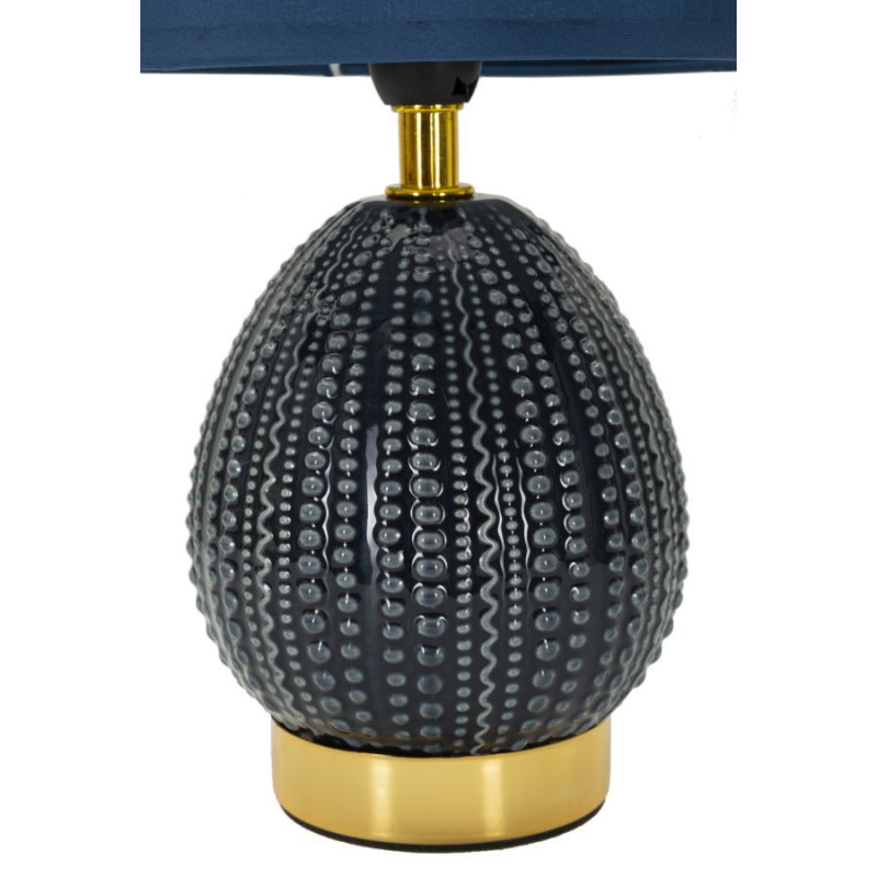 Lampadelle A Da Comodino Flavi Blu cm ø 15x30,5